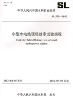 小型水電站現(xiàn)場(chǎng)效率試驗(yàn)規(guī)程 SL 555—20